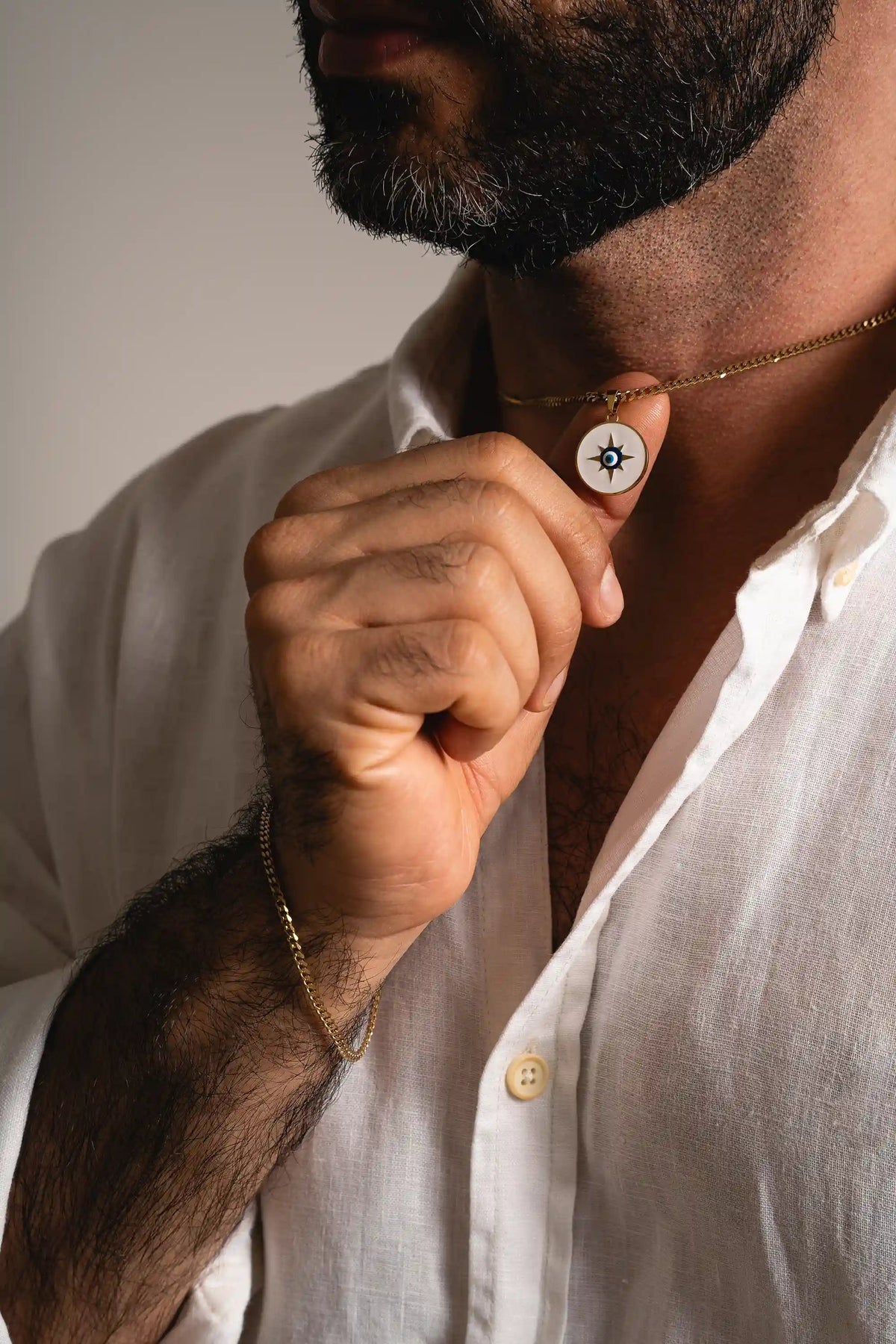 Set Triple Cubana Gold Sol - Cadena Cubana Gold detalle