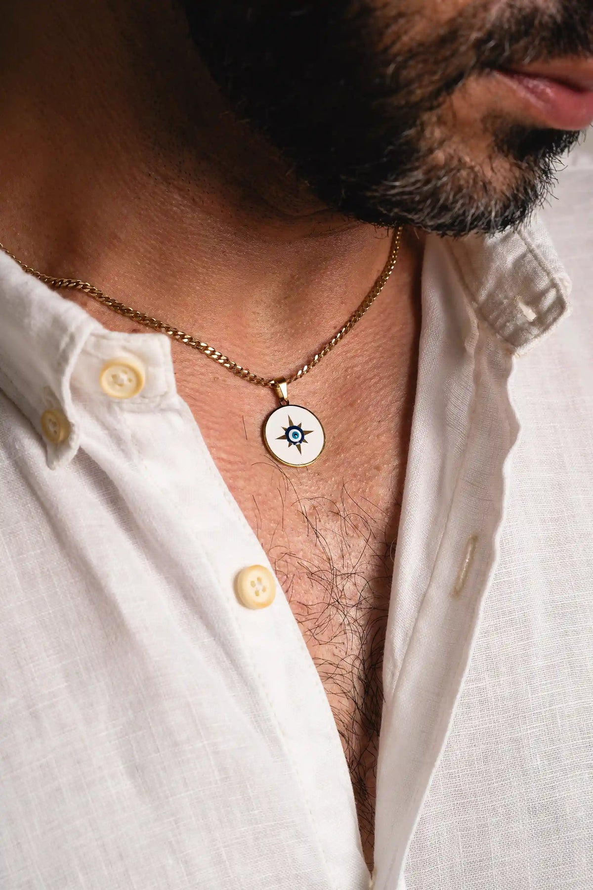 Set Triple Cubana Gold Sol - Dije Sol con cadena Cubana Gold